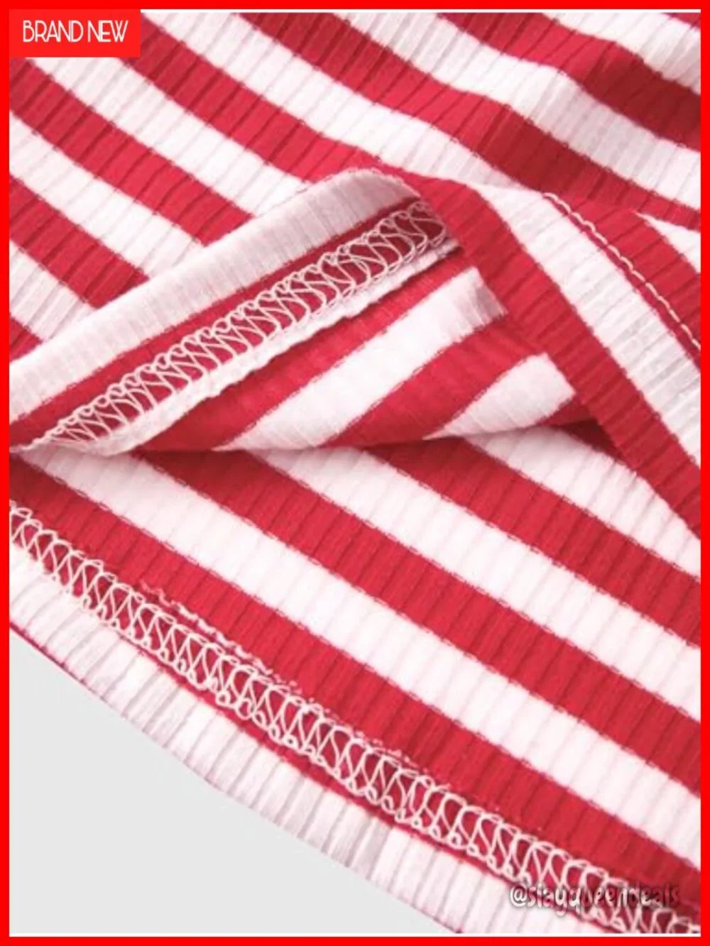 Striped Tie Front Crop Top Strapless Knit Party Club Tube Top